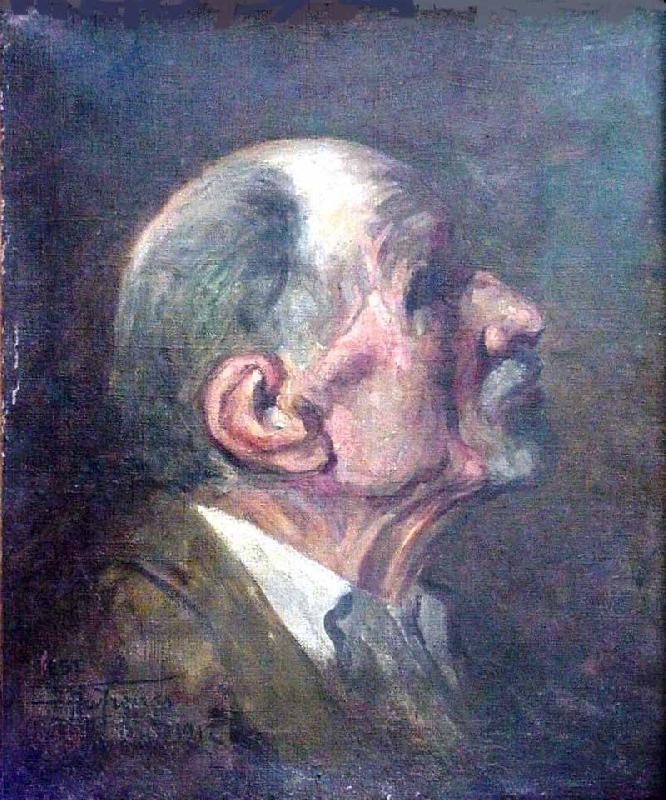 Antonio Parreiras Bust of a man Sweden oil painting art